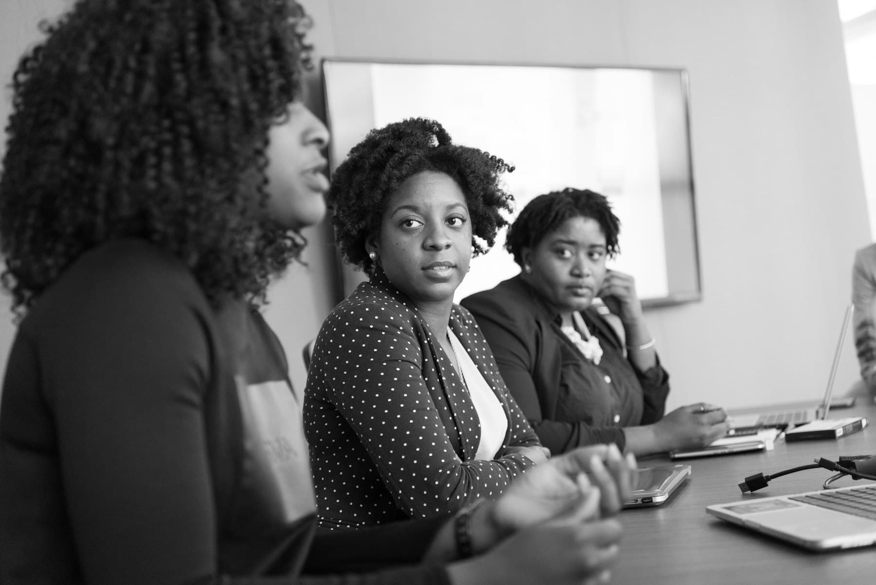 Leaders in a strategy session