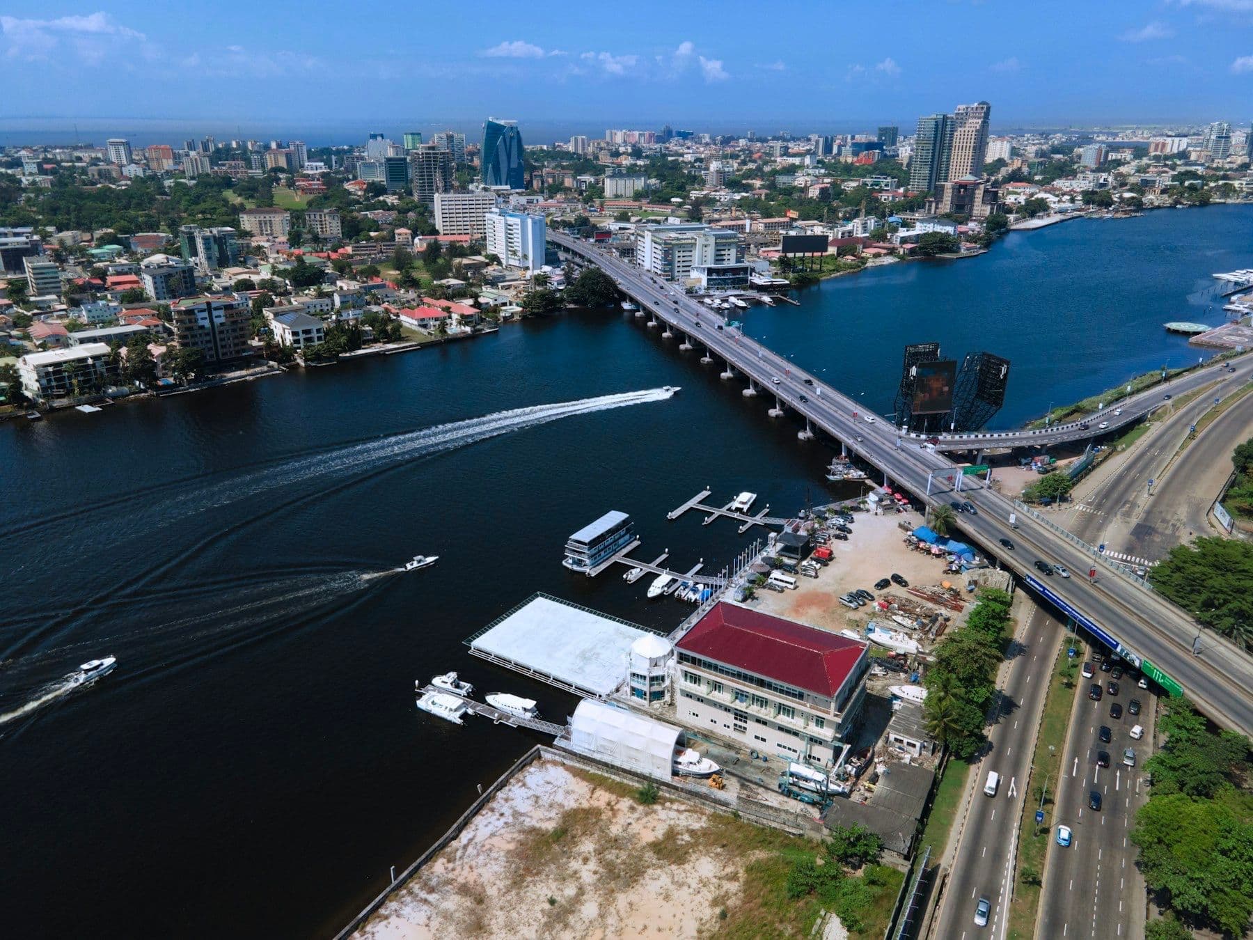 Aerial view of Lagos, Nigeria